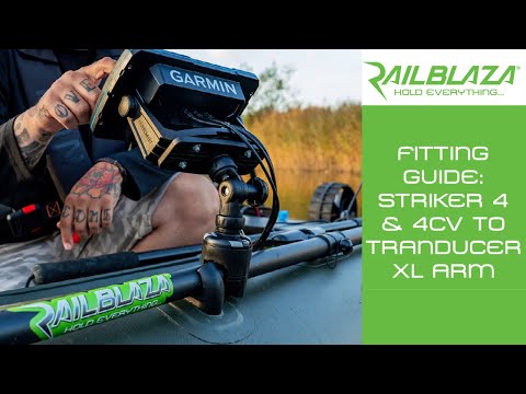 How To Fit Garmin Striker Plus 4 & 4CV Transducer To RAILBLAZA Transducer Mounts