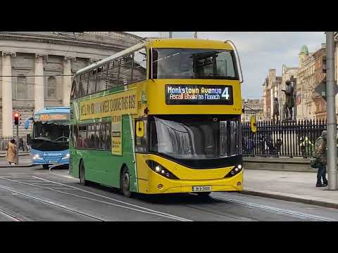 PA 34 Dublin Bus & First Aircoach, LUAS Tram Number 5011, Trinity College