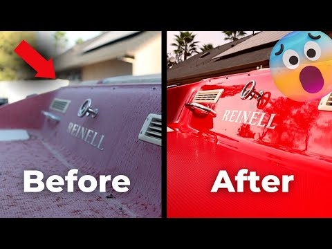How to Remove Oxidation on a boat!  ( Updated Products ) | Boat Detailing Business Tips
