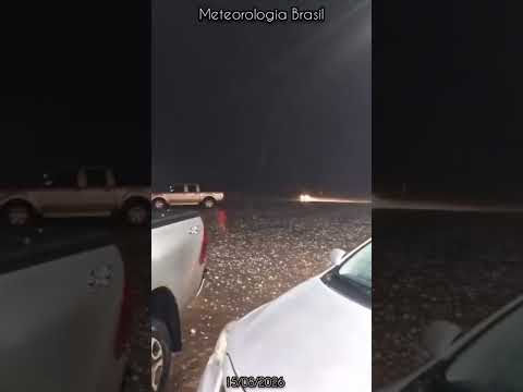 Granizo no norte do Rio Grande do Sul dia 15/08