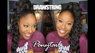 Deep Wave Drawstring Ponytail