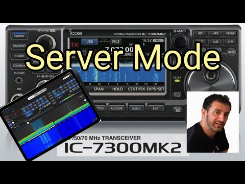 Servermodus ICOM IC7300 Mk2 SDR-Steuerungs-App (iOS)