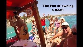 Boating Adventures at Sea with Friends, CRETE, GREECE