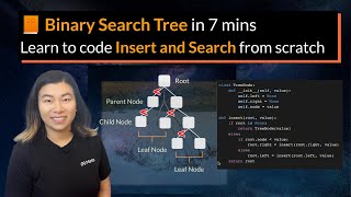 Binary Search Tree in 7 mins: Learn to code Insert and Search from scratch