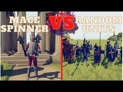🏹MACE SPİNNER vs RANDOM UNITS🗡- Totally Accurate Battle Simulator
