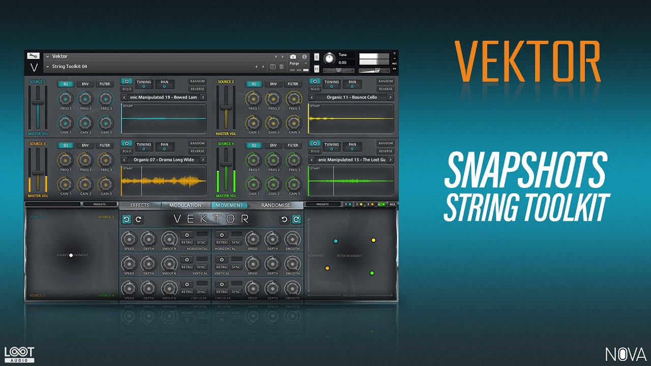 Vektor // String Toolkit Snapshots // Unique String-Based Cinematic Instrument // Kontakt