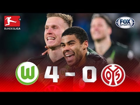 NÃO TEVE PENA! Veja o atropelo do Wolfsburg sobre o Mainz na Bundesliga