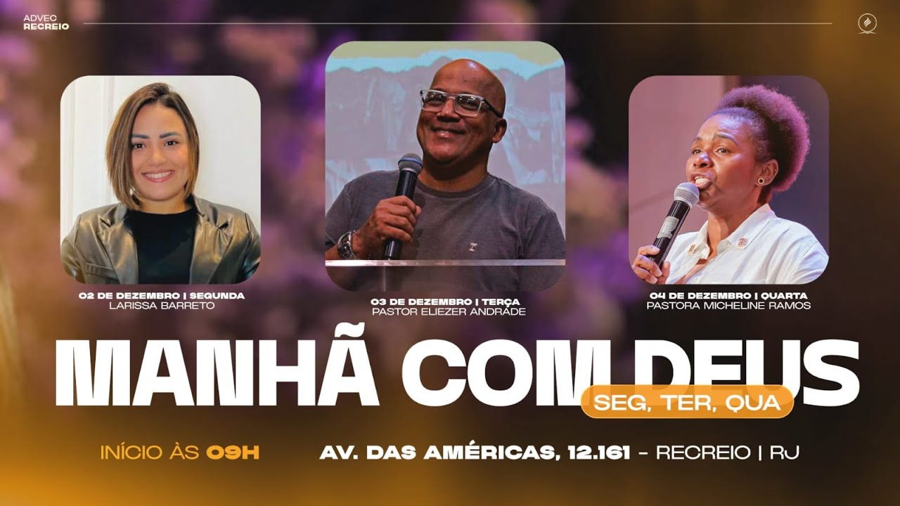 Manhã com Deus | Pr. Eliezer Andrade | 03/12/24