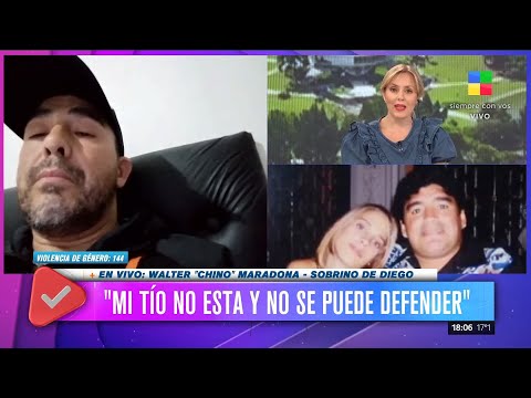 Walter "Chino" Maradona, sobrino de Diego: "Mi tío no está y no se puede defender"