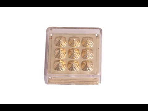 Plastic golden vastu pyramid for toilet