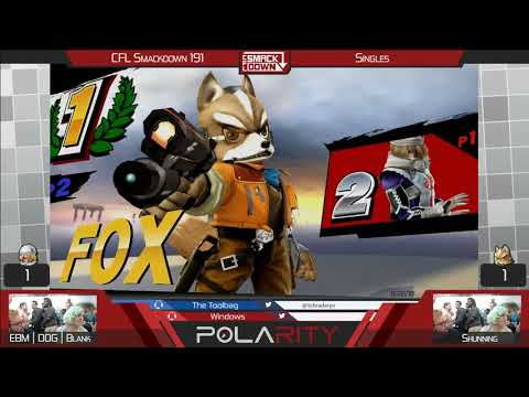 CFL Smackdown 191 Smash 4 - EBM | DOG | Blank (Sheik) vs Shunning (Fox) - Winners R2
