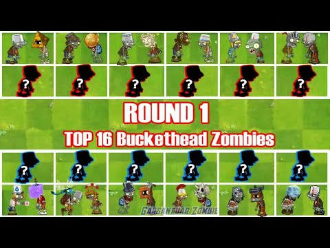 Plants vs Zombies 2 Tournament - All Buckethead Zombie Battles