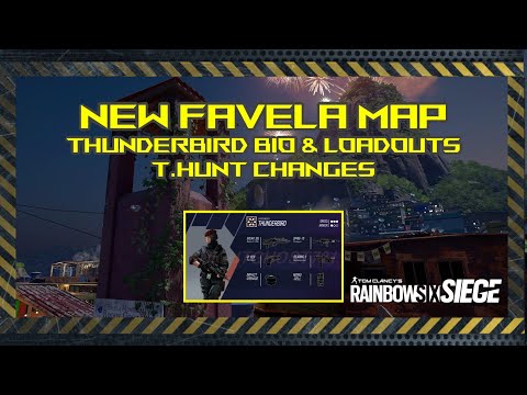 Favela Rework, Thunderbird Bio & Loadouts, Main Menu, T-Hunt changes - Rainbow Six Siege | R6 Leaks