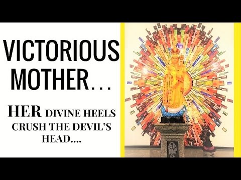Victorious Mother of God, Crushing the serpent with Her divine heels. Powerful deliverance prayer.