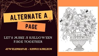 🕸️👻 Let’s make a HALLOWEEN page in a HANNA KARLZON book - Adult coloring