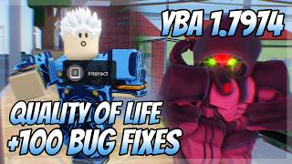 ALL BUG FIXES In The YBA v1.7974 Update