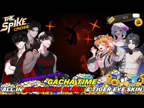 Gacha Time 3 Special Premium Pack, All in Nishikawa Black & Tiger Eye Skin - The Spike Volleyball