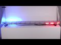 Modro-červená LED rampa 12/24V - 104x 3W LED / ECE R65 (1442x250x45mm) - Video Youtube