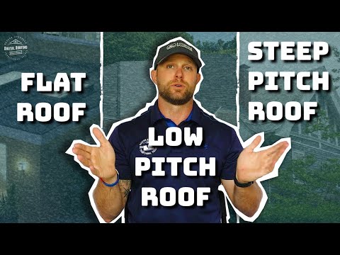 image-What is considered a flat roof pitch?
