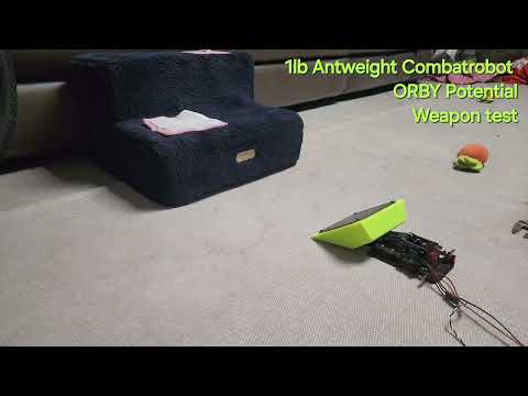 1lb Antweight Spring Flipper ORBY Potential Weapon test