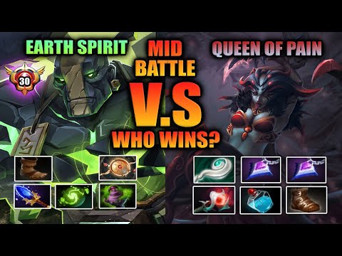 "EARTH SPIRIT UNSTOPPABLE! EZ GAME" Earth Spirit Vs Queen Of Pain Mid Battle!!! (EPI. 51)