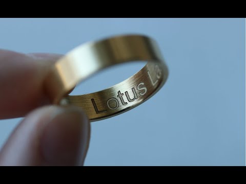 uMeta laser engraving the inside of rings