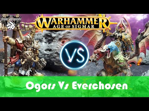 Ogor Mawtribes Vs Slaves to Darkness Everchosen Warhammer Age Of Sigmar Battle Report