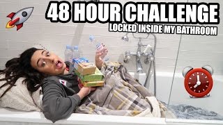 I LOCKED MYSELF IN THE BATHROOM FOR 48 HOURS... ⏰🚀
