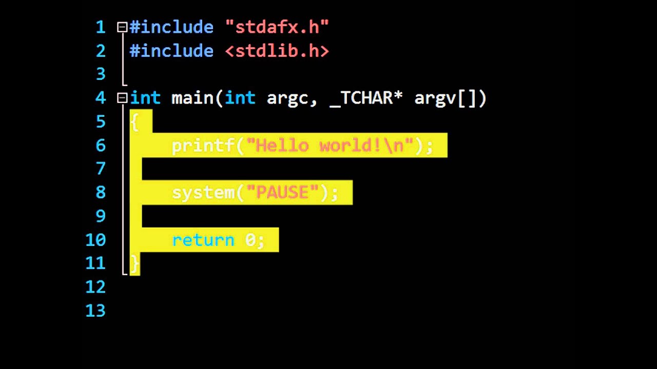 Hello World in C: Computer Programming 1: 24HourAnswers Tutorials