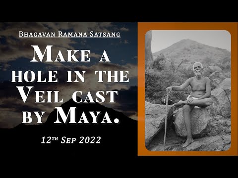 451. Bhagavan Ramana Satsang - Make a hole in the veil cast by Maya.