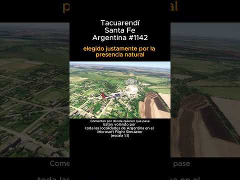 Tacuarendi, Santa Fe desde el Microsoft Flight Simulator #tacuarendi #santafe #msfs #argentina