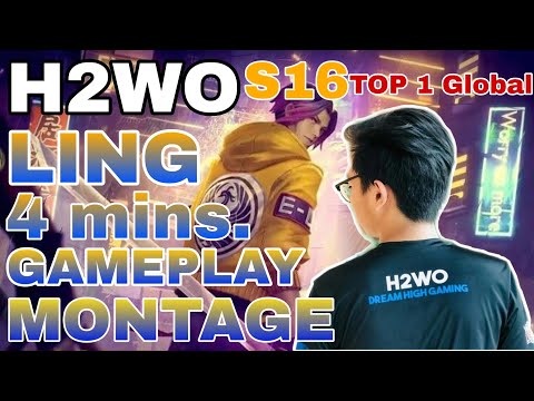 4 MINUTES of H2WO's LING | Top 1 Global LING Freestyle Montage | MLBB | MLjilu
