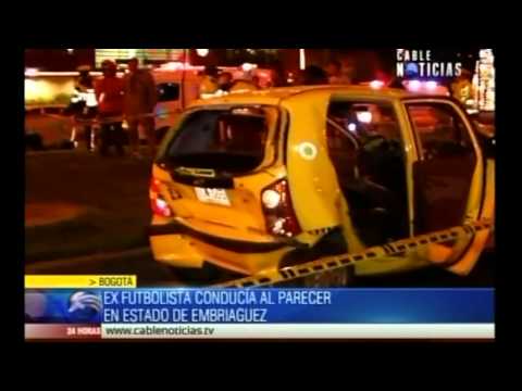 Exjugador de Santa Fe se estrelló en aparente estado de embriaguez