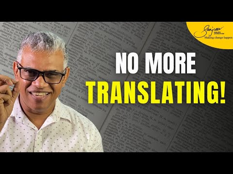 5 Easy Tricks to Think in English (No More Translating!) | Sanjeev Jayaratnam