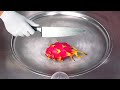 I Turn Dragon Fruit Into Ice Cream Rolls 30 C ASMR