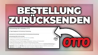 OTTO Bestellung zurücksenden - Retoure anmelden Tutorial