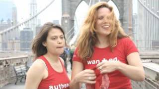 Eliane Amherd and Andra Borlo. Swiss Miss on Brooklyn Bridge