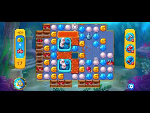 Fishdom level 9120 no boosters フィッシュダム