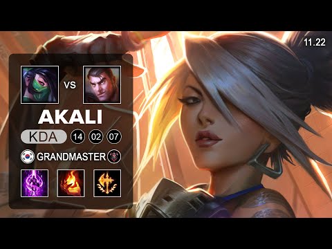 Akali Top vs Jayce - KR Grandmaster - Season 11 Patch 11.22