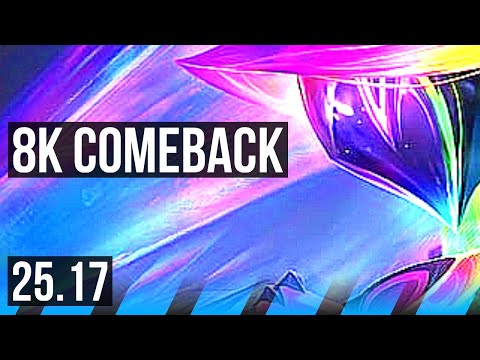 AKALI vs ORIANNA (MID) | Comeback, Legendary | KR Master | 25.17