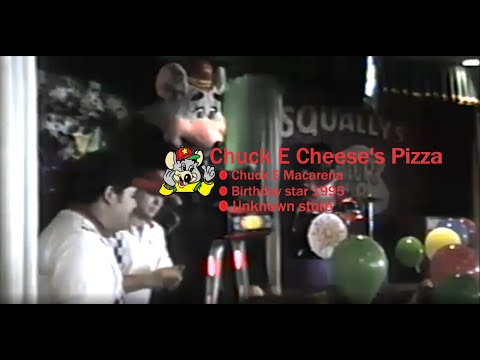 Chuck E Cheese: 3 stage store, Some unknown store from 1997 featuring Macarena and birthday star 95