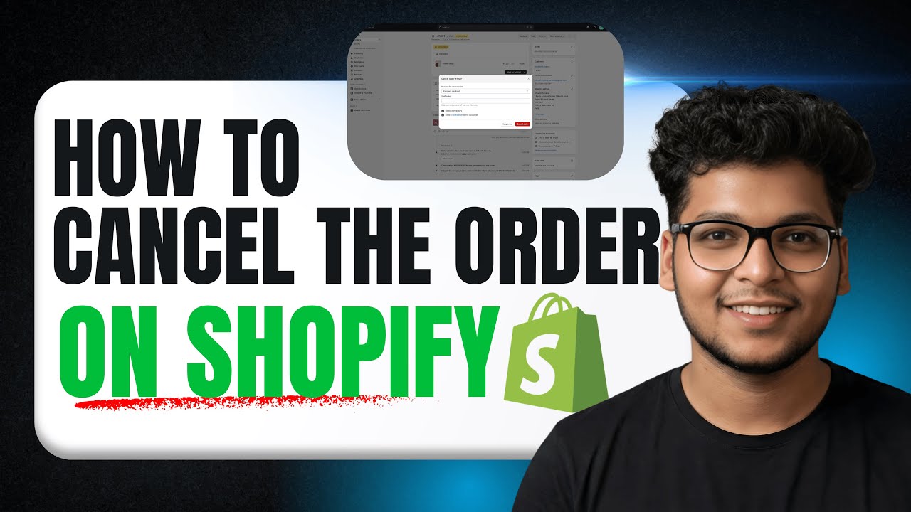 How to cancel order in Shopify tutorial