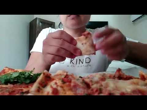 Мукбанк.Лакмажун,пиде с фаршем и сыром.