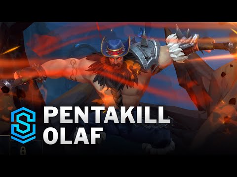 Pentakill Olaf Wild Rift Skin Spotlight