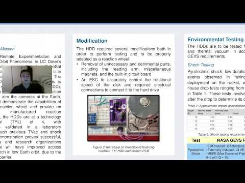ADCS Hard Disk Drive Reaction Wheel Presentation [UC Davis Undergraduate Research Conference 2020]