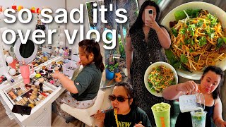VLOG: so sad its over, getting a surprise from remi, making new matcha recipe, cleaning + organizing