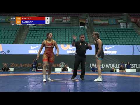 Round 1 WW - 76 kg: S. HAMZA (EGY) v. F. RAEDELT (GER)