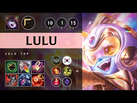 Lulu Top vs Irelia - KR Challenger Patch 25.12