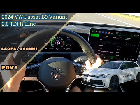 2024 Volkswagen Passat B9 Variant 2.0 TDI R-Line POV Test Drive! | AUTOBAHN