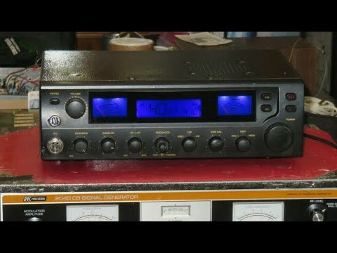 Update   "Dark Knight" CB Radio now the radio has a one piece lens,  better Blue colors